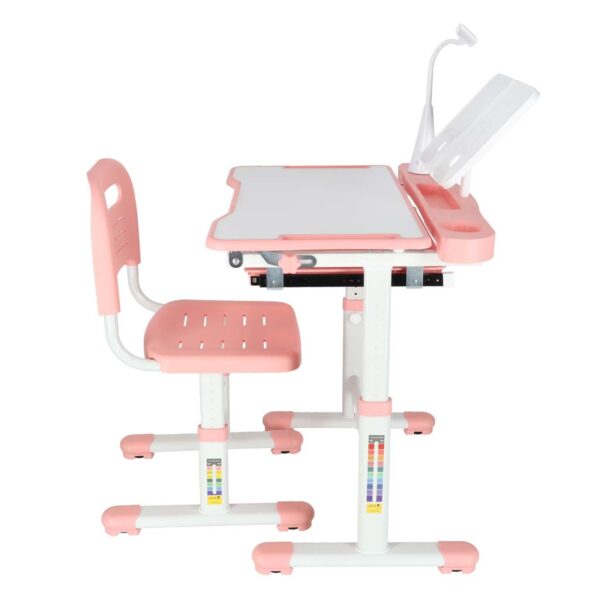 Biurko-dzieciece-szkolne-regulowane-krzeslo-lampka-LED-USB-rozowe-175613 Biurko-dzieciece-szkolne-regulowane-krzeslo-lampka-LED-USB-rozowe-175613