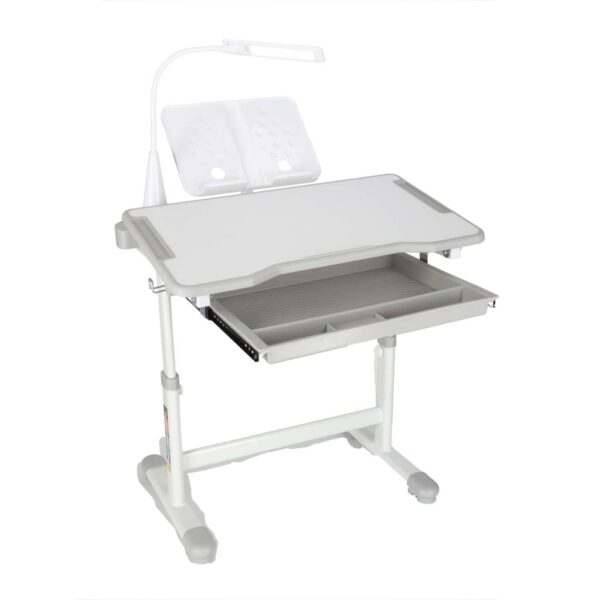 Biurko-dzieciece-szkolne-regulowane-krzeslo-lampka-LED-USB-szare-175584 Biurko-dzieciece-szkolne-regulowane-krzeslo-lampka-LED-USB-szare-175584