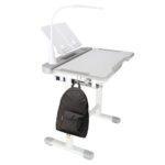 Biurko-dzieciece-szkolne-regulowane-krzeslo-lampka-LED-USB-szare-175586