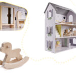 KX6278 Domek dla lalek MDF z akcesoriami 70cm LED szary 2