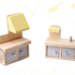 KX6278 Domek dla lalek MDF z akcesoriami 70cm LED szary 6