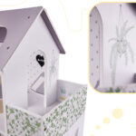 KX6278 Domek dla lalek MDF z akcesoriami 70cm LED szary 13