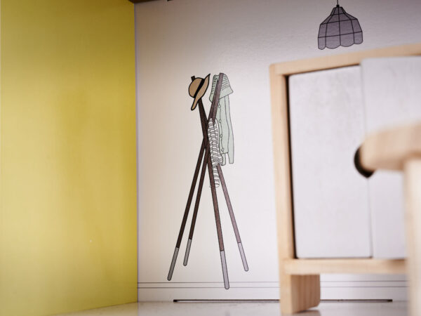 KX6278 Domek dla lalek MDF z akcesoriami 70cm LED szary 16 KX6278 Domek dla lalek MDF z akcesoriami 70cm LED szary 16