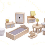 KX6278 Domek dla lalek MDF z akcesoriami 70cm LED szary 17