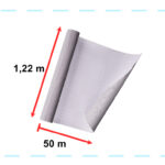 KX5513 Folia rolka samoprzylepna okleina tapeta biały winyl 1,2