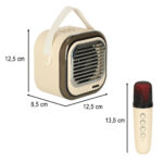 Glosnik-do-karaoke-USB-Bluetooth-kremowy-161131