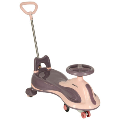 LED Swing FIX S2 gravitācijas skrejritenis ar rokturi purpursarkans max 100kg