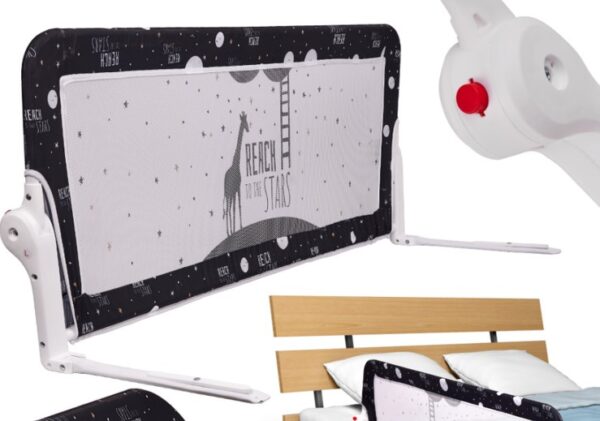 Drošības marga gultas atvēršanai 200 cm melna