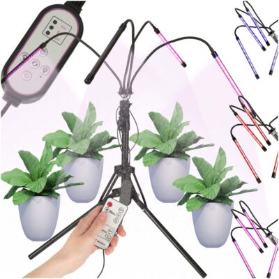Светодиодная лампа панели роста растений на подставке 4x80LED