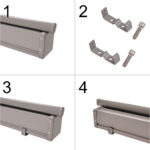 KX3218 Markiza boczna tarasowa LUARO parawan zwijana 160 x 300 c