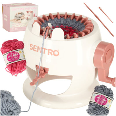 Adīšanas stelles šujmašīna 22 adatas + 2 spolītes dzijas