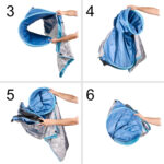 KX3266 Namiot plażowy ogrodowy samorozkładający niebieski 6