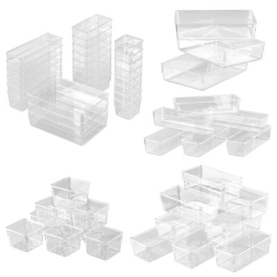 Organizer boxes containers for drawer storage 4 sizes 25 pcs.