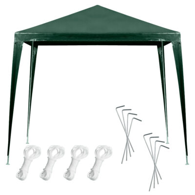 Garden pavilion party tent commercial gazebo green 2.5 x 2.5m
