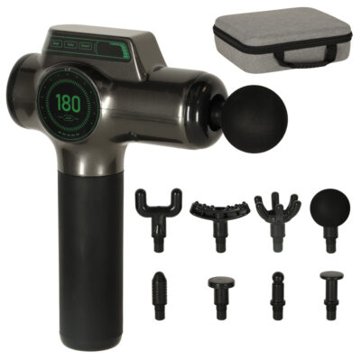 Massage gun back body massager LED display 8in1