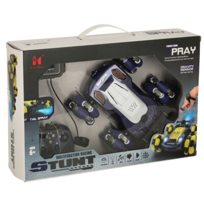 Remote-controlled car with dual wheels