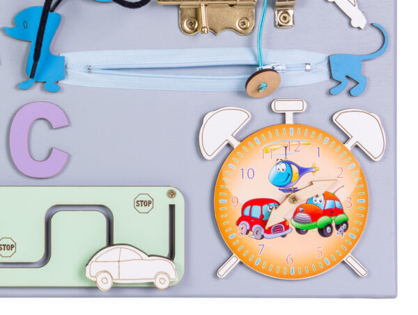 Tablica-manipulacyjna-drewniana-pomaranczowy-zegar-50x37-5cm-134519 Tablica-manipulacyjna-drewniana-pomaranczowy-zegar-50x37-5cm-134519