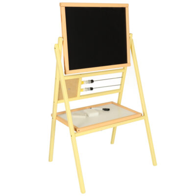 Магнитно-меловая доска деревянная абакус буквы 30x56x90см