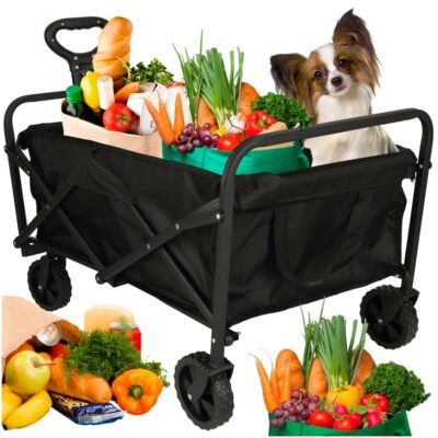 Тележка для пляжных покупок складная 100 л