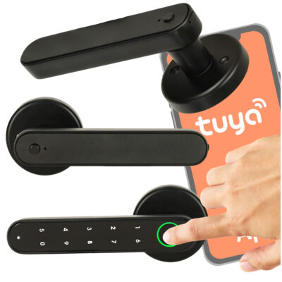 Электронная дверная ручка код отпечаток пальца замок bluetooth