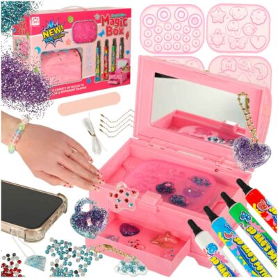 Creative kit for making jewelry beads pendants magic UV box