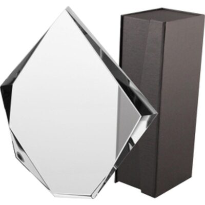 Стеклянный кубок с футляром