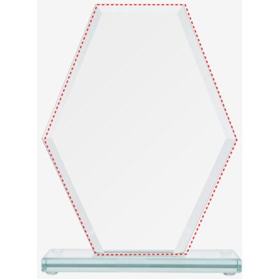 Стеклянный кубок с матовым основанием