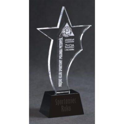 Стеклянный кубок с гравировкой и футляром