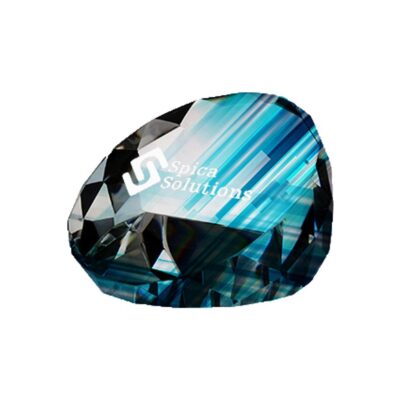 Стеклянный кубок с гравировкой LuxorJet с цветной печатью + заправка чернилами