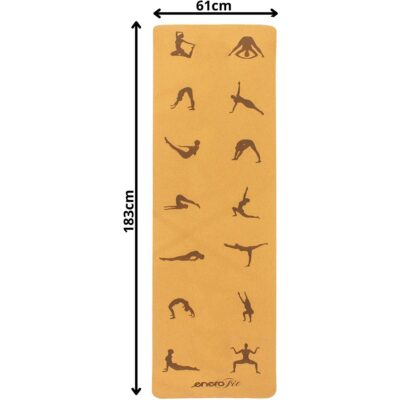 cork yoga exercise mat 183x61x0.4CM ENERO FIT