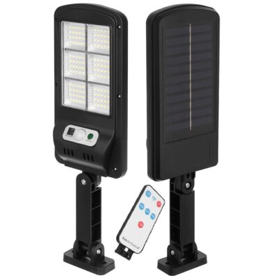 STREET LAMP SOLAR LANTERN 120LED + REMOTE CONTROL MOTION AND DUSK SENSOR