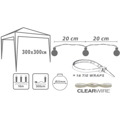 САД ГИРЛЯНДА ВЕЧЕРИНКА СВЕТ 80LED ТЕПЛЫЙ БЕЛЫЙ