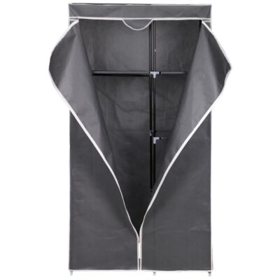 TEXTILE GARDENROOM 90x45x170CM DARK GRAY 8811