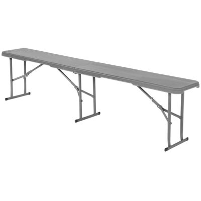 CATERING BENCH FOLDING 183X28X43CM GREY