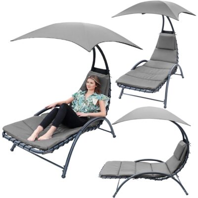 BERGAMO Кресло для бассейна с параболой 200x125x180CM GREY