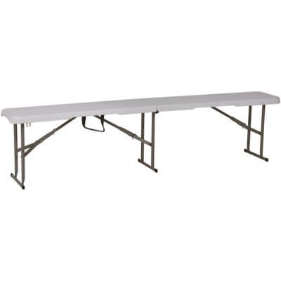 CATERING BENCH FOLDING 183X28X43CM WHITE