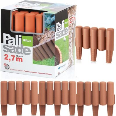 БОРДЮР САДОВЫЙ PALISADE 270 СМ IPAL 5 ТЕРРАКОТОВЫЙ