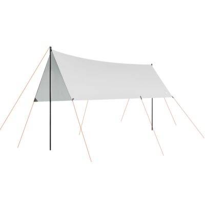 SUN CANOPY SAIL TENT WITH POLES 3X4X2.4M