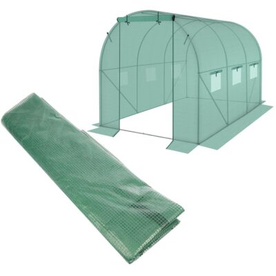 COVER Wrap for garden tunnel greenhouse 200x300x200CM GREEN.