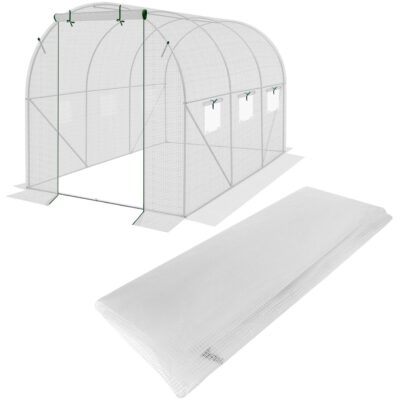 COVER Wrap for garden tunnel greenhouse 200x300x200CM WHITE