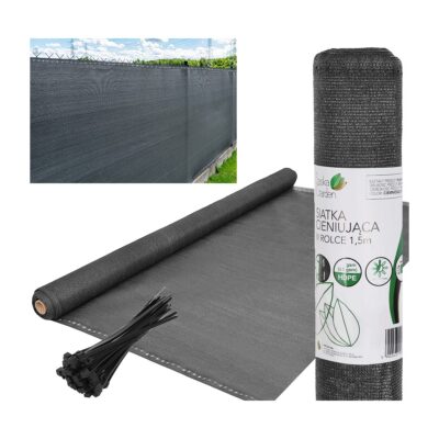 SHADE NET 110G/M2 1.5X10M DARK GREY