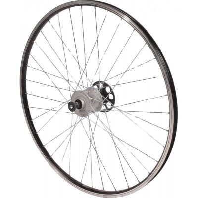 28 INCH FRONT WHEEL WITH SHIMANO HUB BLACK RIM