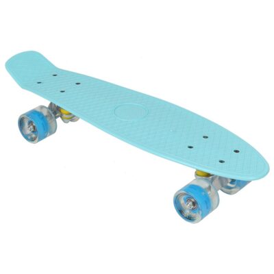 PLASTIC SKATEBOARD 22 INCH ENERO BLUE LED