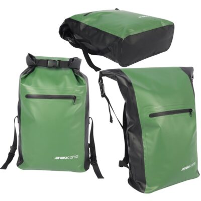 BACKPACK WATERPROOF BAG 25L GREEN ENERO CAMP
