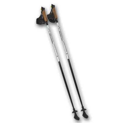 NORDIC WALKING POLES BEST SPORTING 1-SECONDS CARBON LENGTH. 125CM