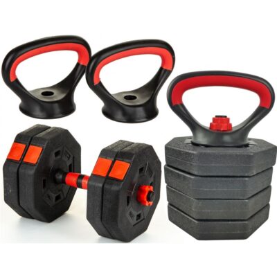 COMPOSITE DUMBBELL KETTLEBELL PUSH-UP DEVICE 3-IN-1 10KG EB FIT
