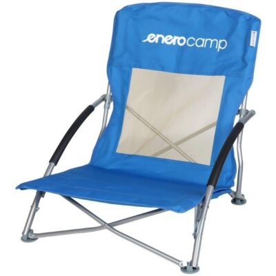 TURISTIC AND BEACH SEAT WITH FLOOR CHAMPS 55x58x64CM FOLDING BLUE