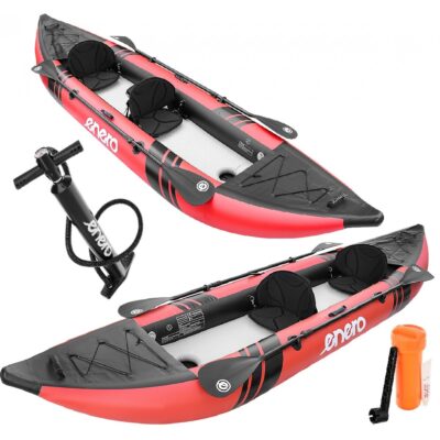 2-PERSON KAYAK SET 385x96x42CM LAMINATED PVC 200KG ENERO