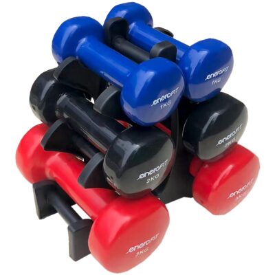VDB DUMBBELL SET 12KG CHRISTMAS TREE STAND ENERO FIT