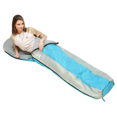 TRAVELER 210X80/50CM BLUE GREY ENERO CAMP SLEEPING BAG